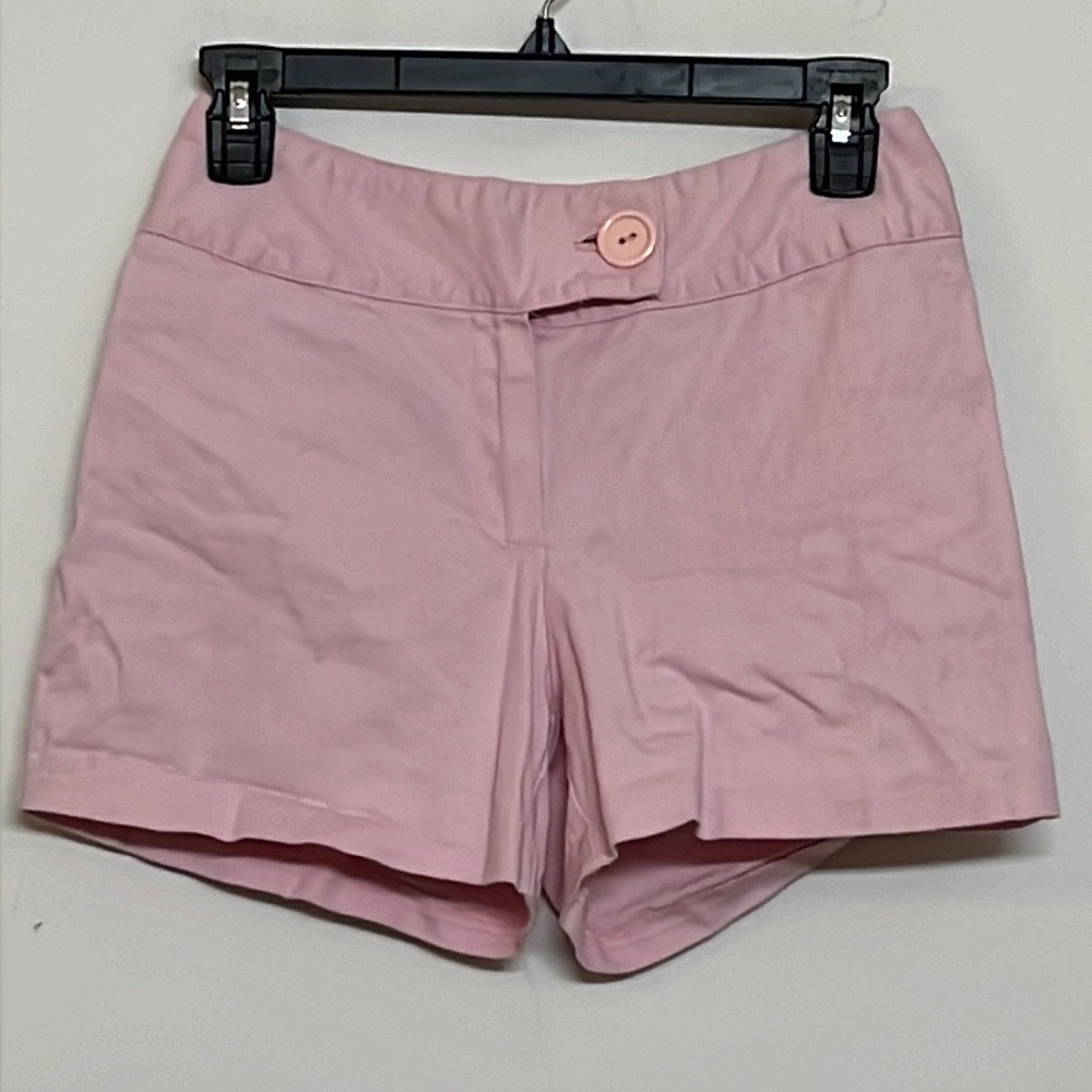 🌞 Joshua Vintage 80s preppy chino pink tailored shorts big button women size 5